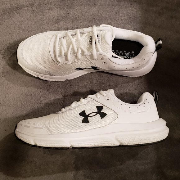 Under Armour Other - NEW Under Armour Charged Assert 10 3026175-104 Men's Wht/Blk Size 9.5 Shoes